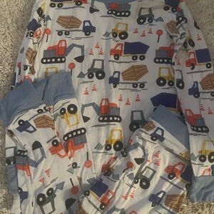 Little Sleepies EUC 2T Construction Bamboo Pajama Set